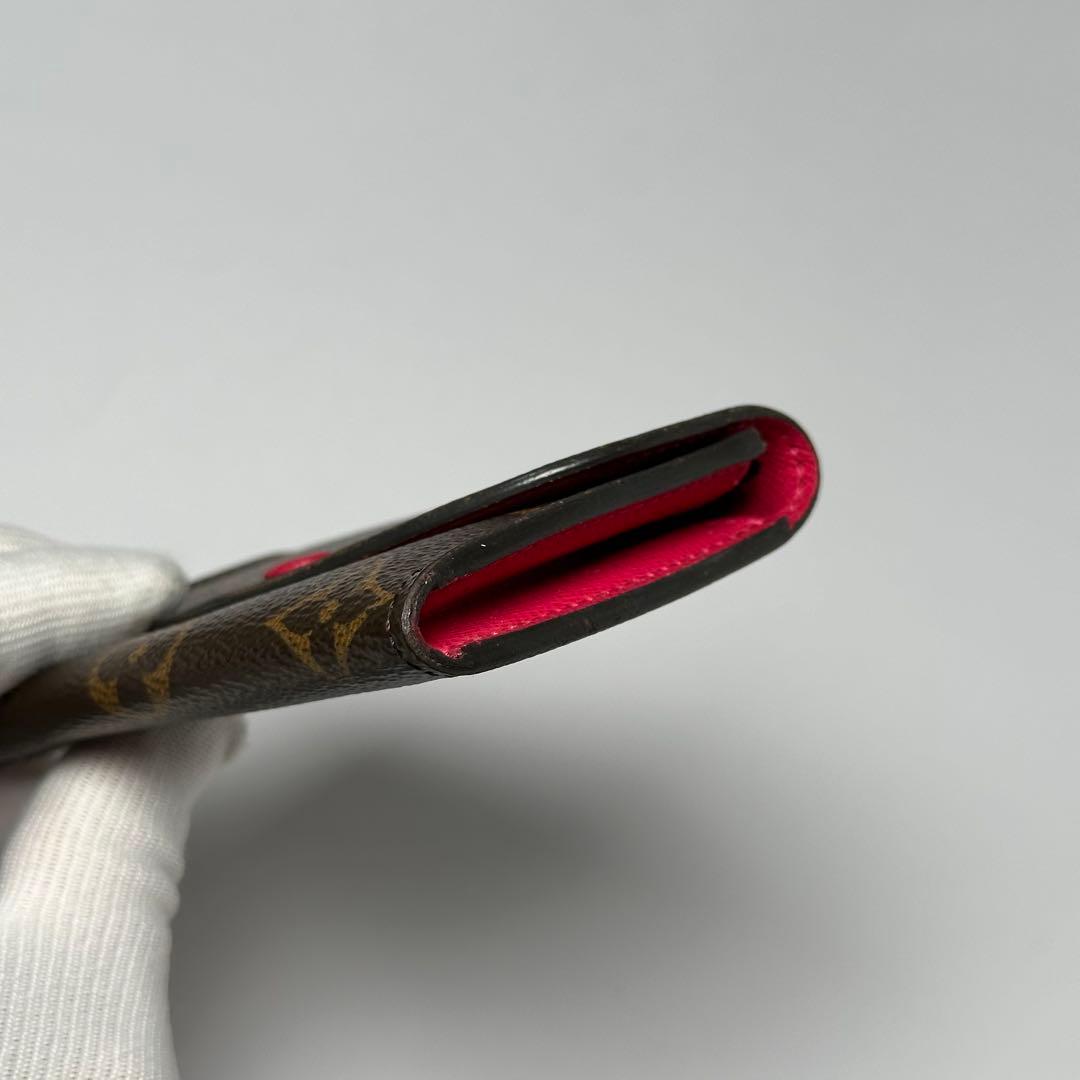 ルイヴィトン モノグラム ポルトモネロザリ フューシャ カードケース