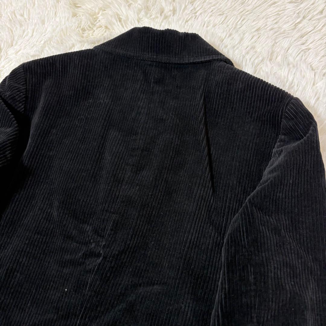 バーバリーロンドン コーデュロイ ジャケット ノバチェック 黒 大きいサイズ