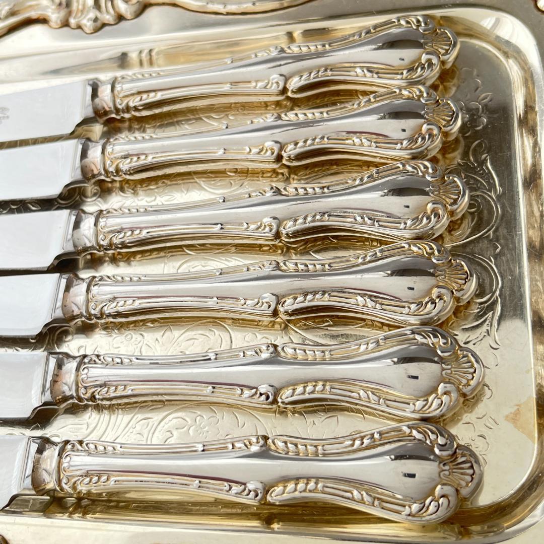 【MAPPIN & WEBB】 マッピンアンドウェッブ ティーナイフ 6本組