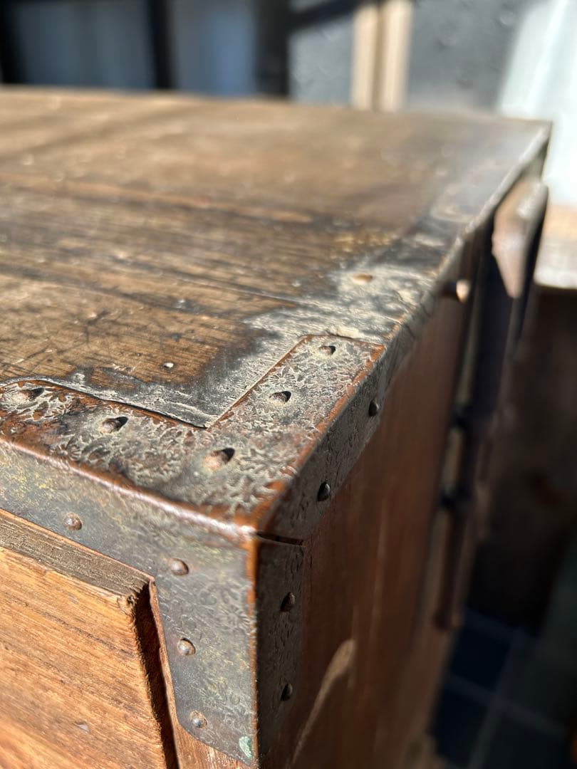 装飾金具　レア　時代物　引出し　箪笥