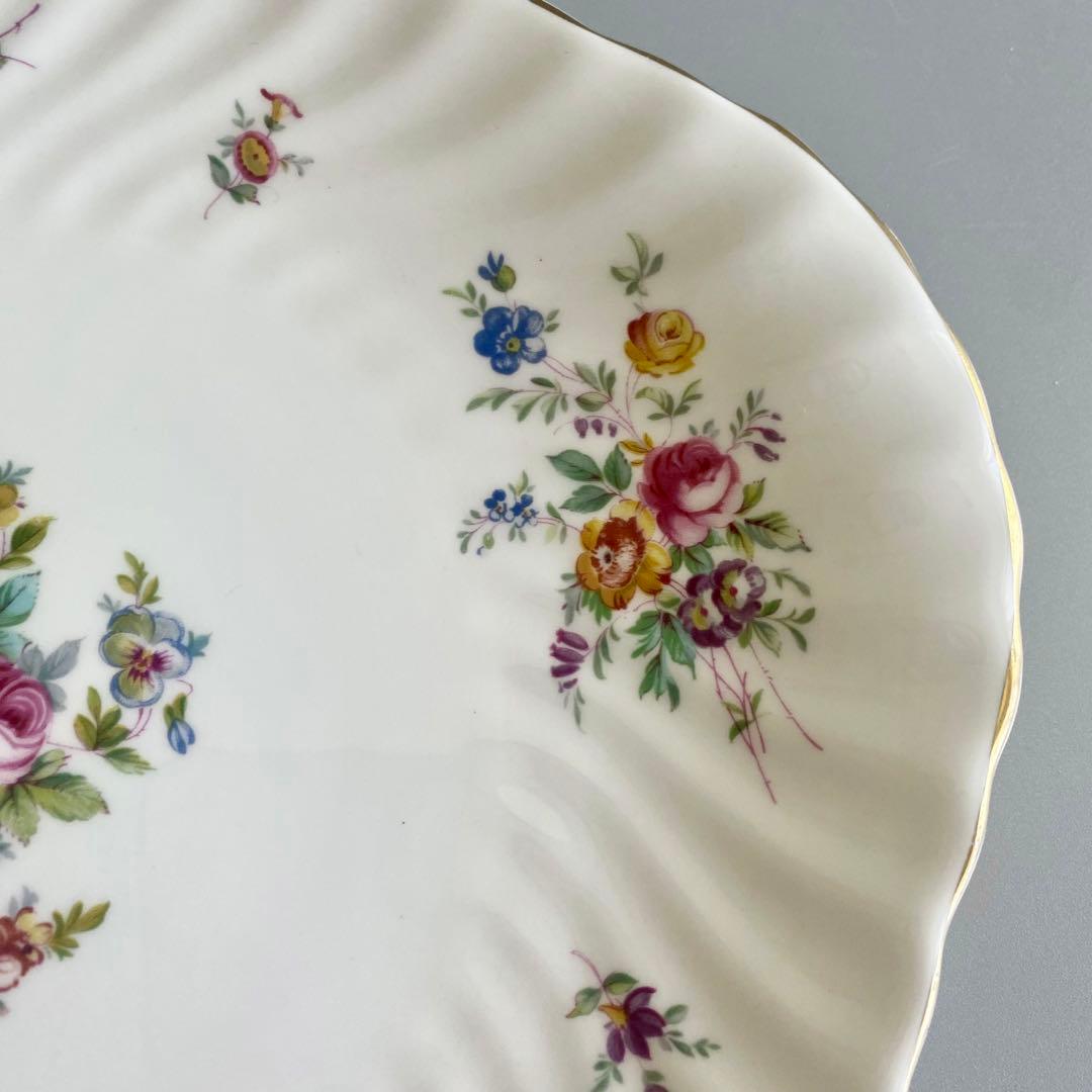 英国製ヴィンテージ　ミントン　マーロウ　取手付プレート　MINTON　【未使用】