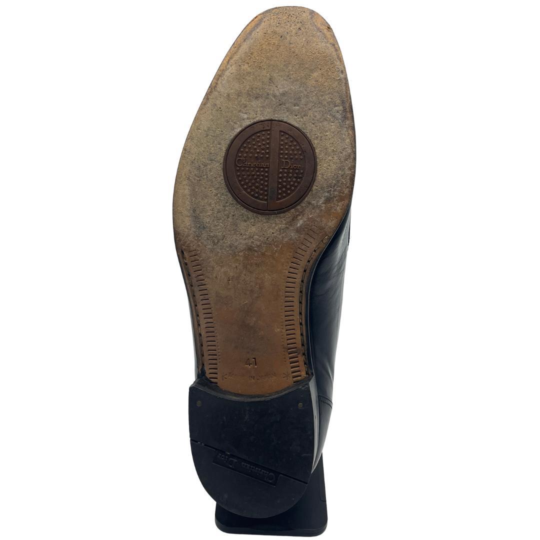 Christian Dior Monsieur レザーローファー 黒 41
