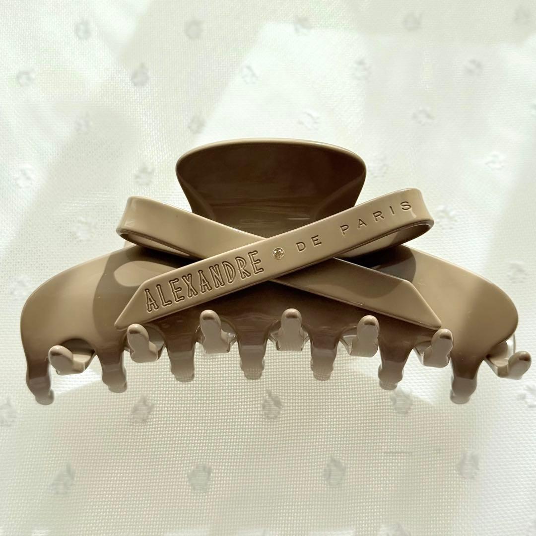 新品✨希少✨購入証明書有 ALEXANDRE DE PARIS ベージュクリップ