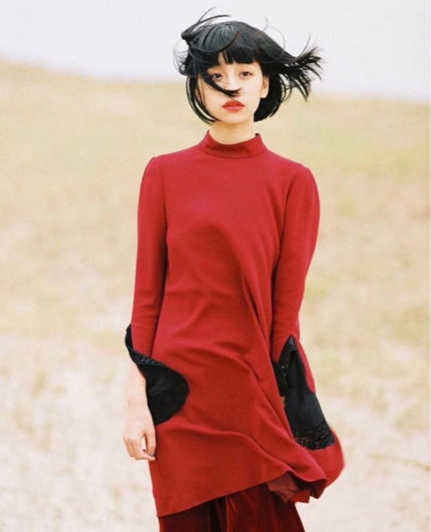 Mame Kurogouchi レース カフス ワンピース マメ