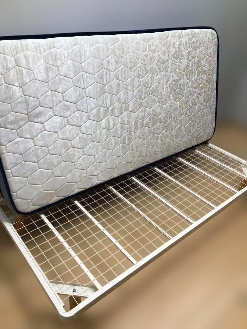 【美品】Avenco マットレス＋ベッドフレーム シングル 250730-2