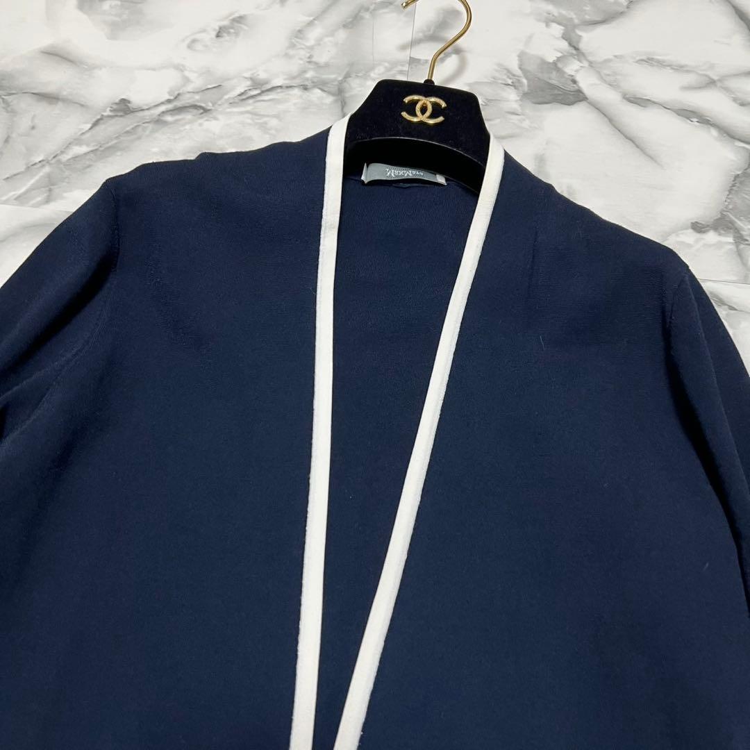 【美品】マックスマーラ　アンサンブル　白タグ　半袖ニット　カーディガン　L