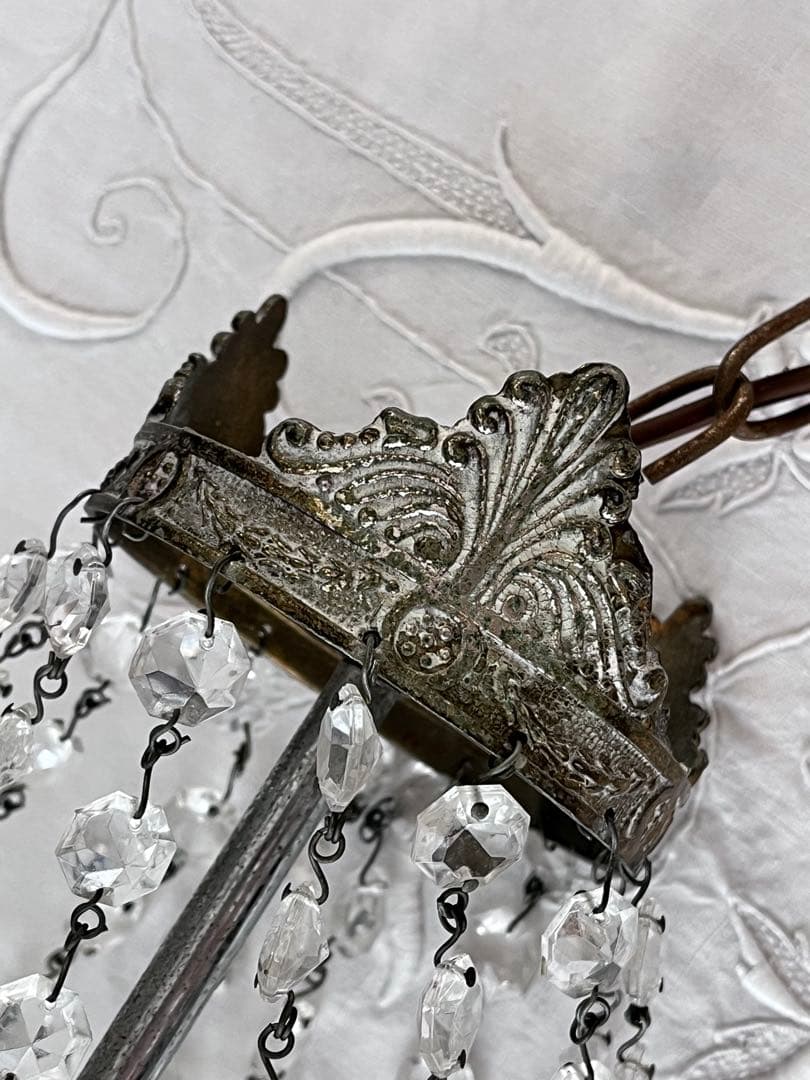 【美品】フランスアンティーク エンパイア様式 1灯シャンデリア[3608]