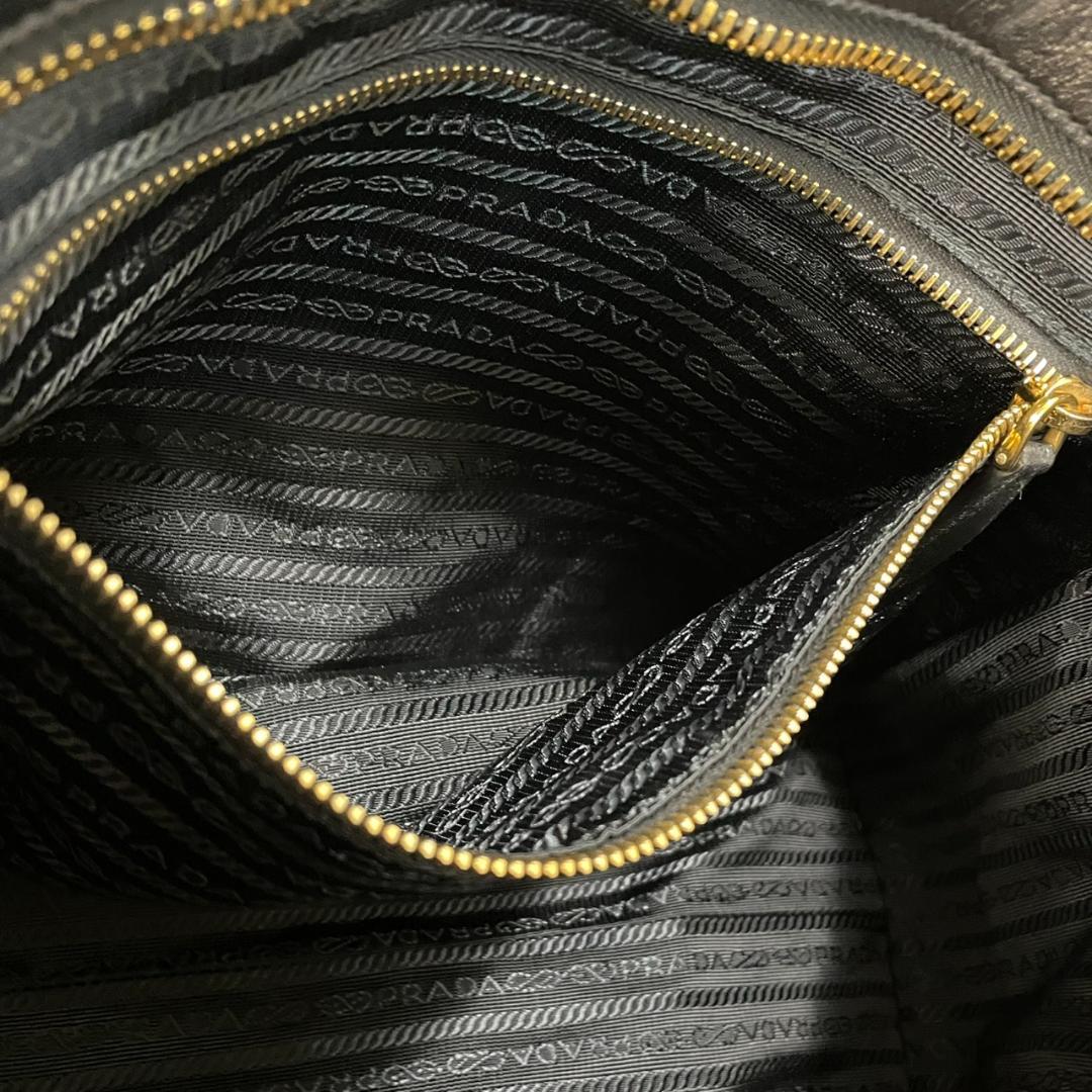 PRADA ショルダーバッグ プラダ 2way キルティング 1BB027 黒