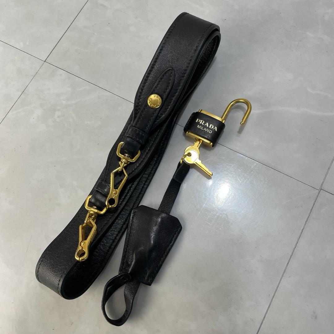 PRADA ショルダーバッグ プラダ 2way キルティング 1BB027 黒