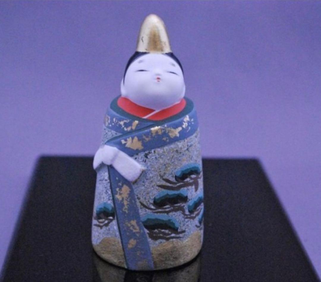 【 純金箔 】 雛人形◆小田益三作 御殿雛 京陶人形 金彩御殿雛 陶器製