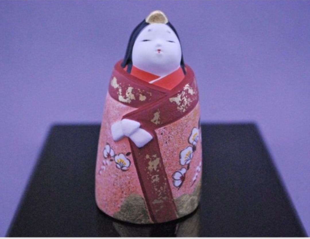 【 純金箔 】 雛人形◆小田益三作 御殿雛 京陶人形 金彩御殿雛 陶器製