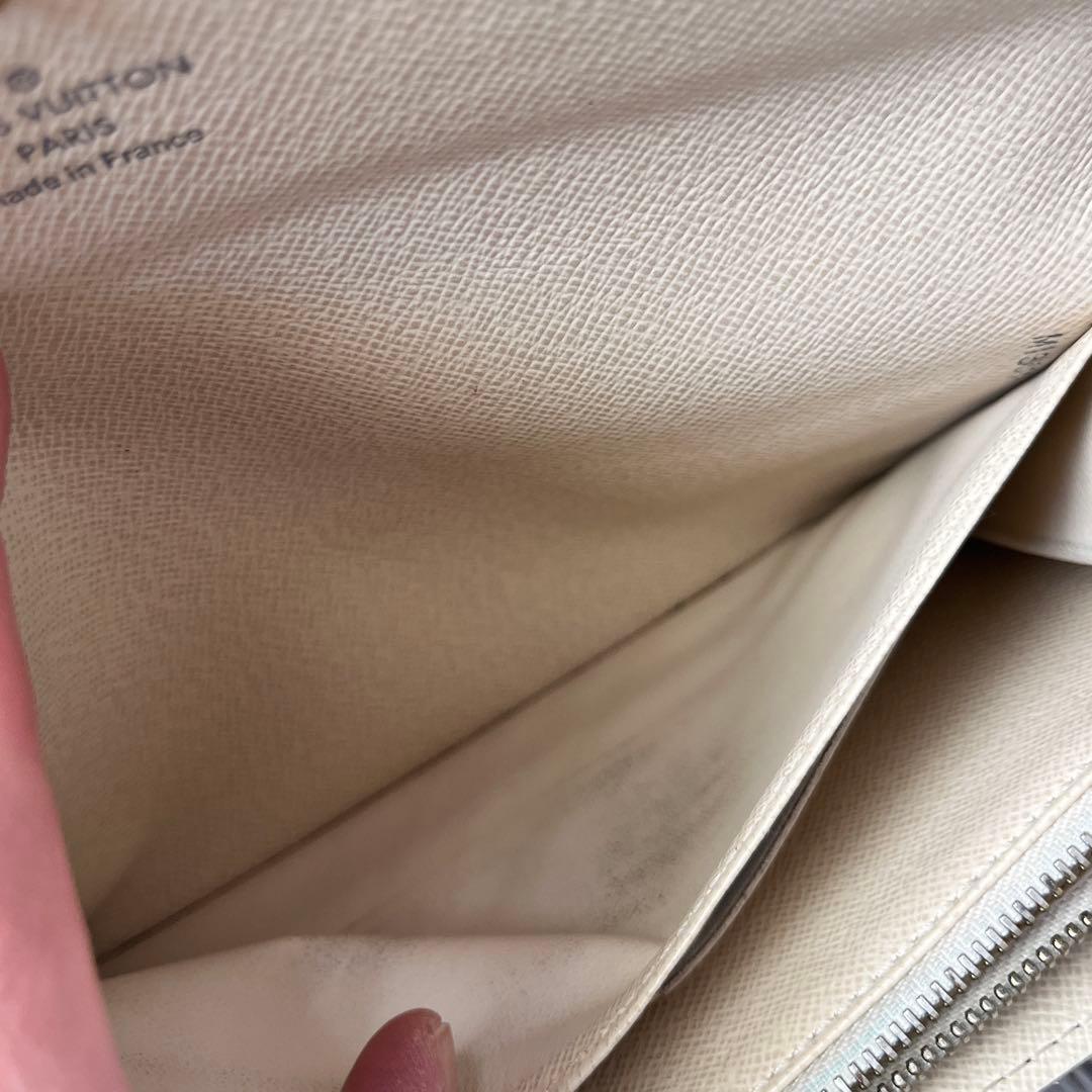 美品✨ルイヴィトン　ダミエアズール　ポルトフォイユサラ　ホワイト