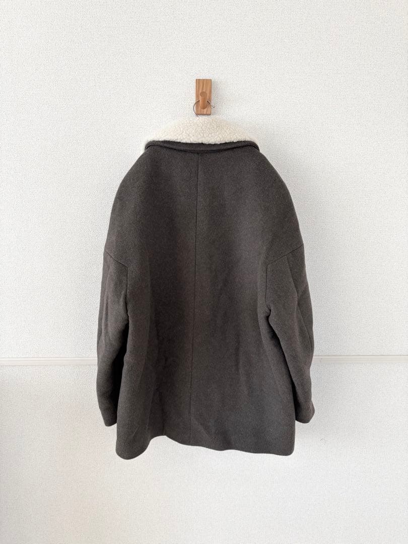 【美品】 ounce base fur collar coat オンス 韓国