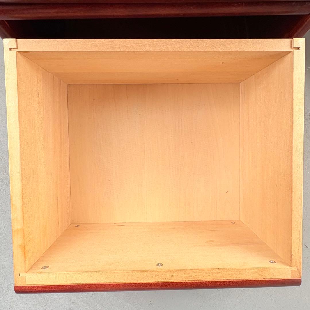 【送料込み】old Karimoku 電話台 引き出し4杯 木製