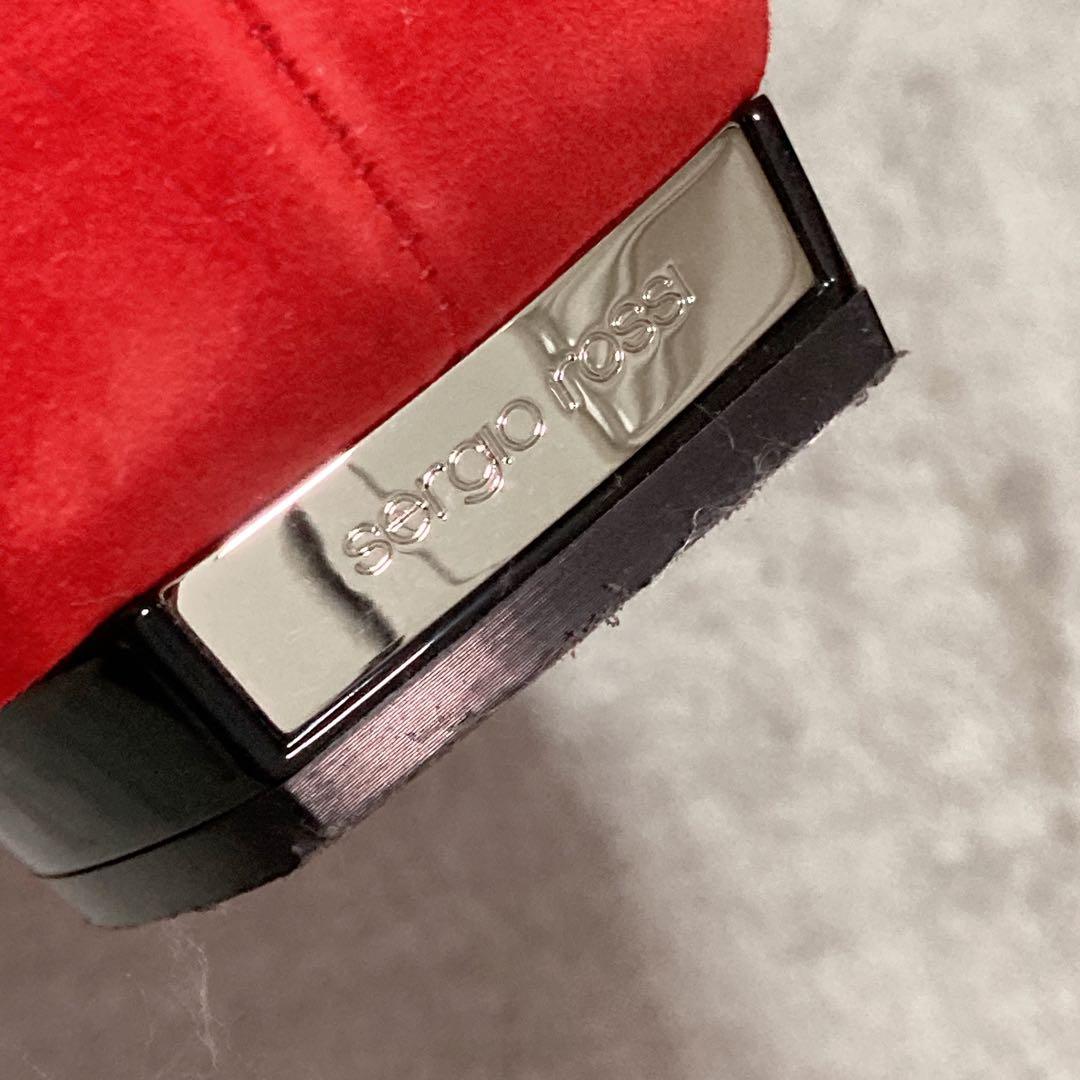 【美品】セルジオロッシ sr MILANO MIA フラットシューズ 36 赤