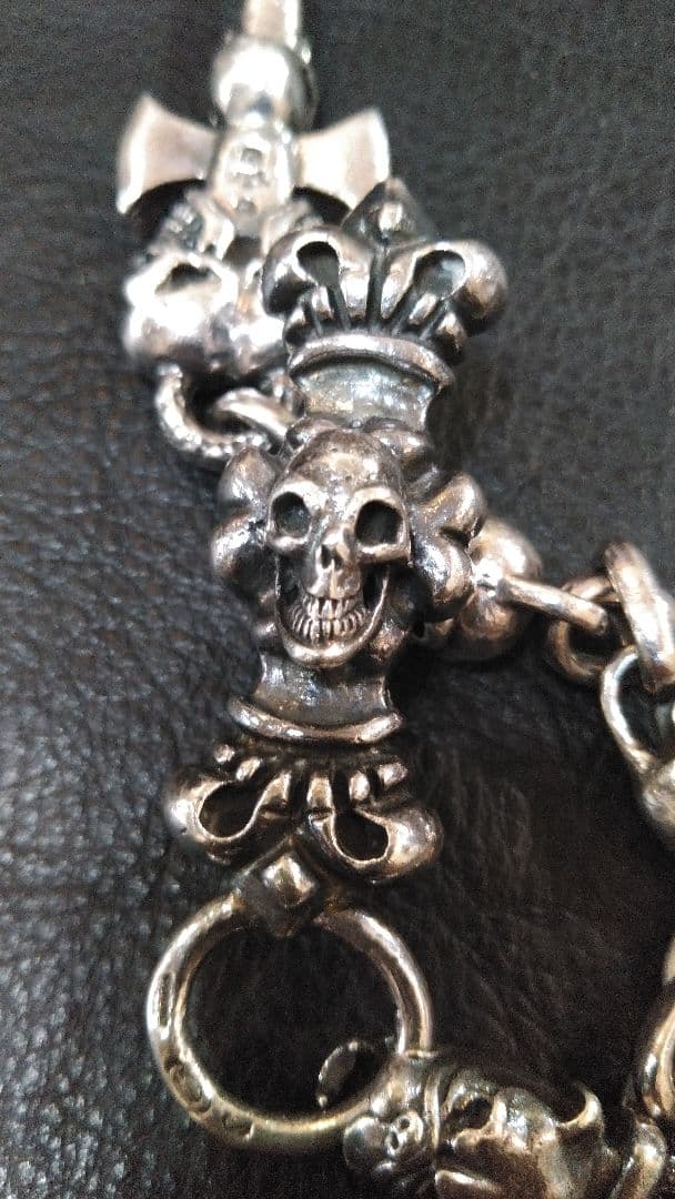 シルバー925 ガボール タイプ ウォレットチェーン ハンガーチェーン 160g