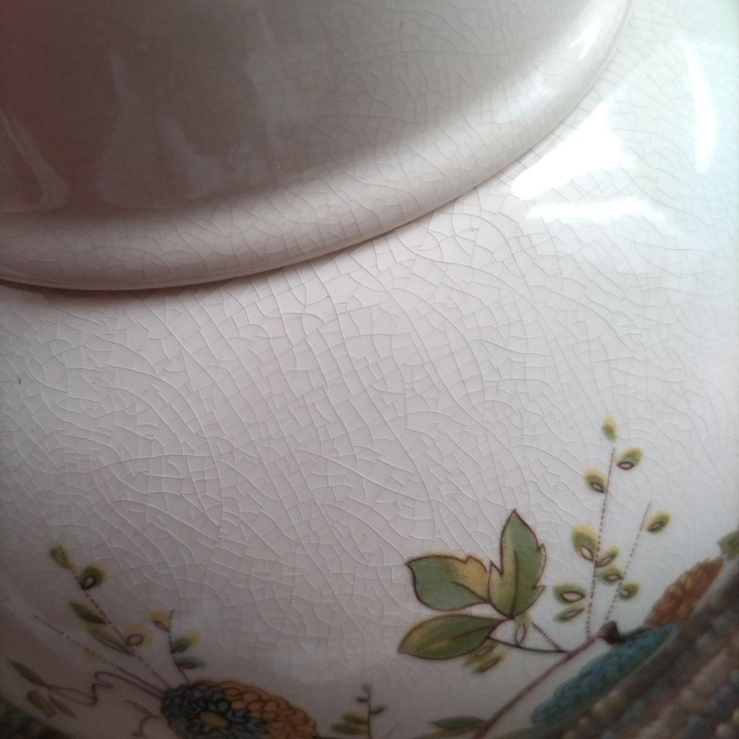 メイソンズ　花鳥文様　大型ティーキャニスター／クッキージャー