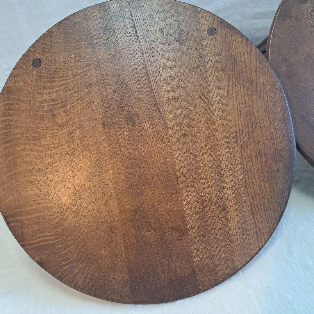 和モダン　旅館　木製座椅子　　民芸家具　4脚セット！