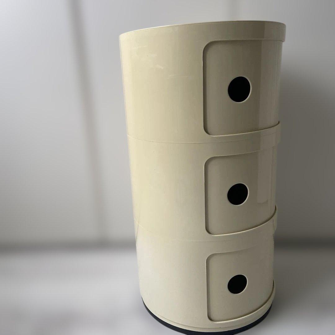 正規品　Kartellカルテル　コンポニビリ 3段 ホワイト　キャビネット　収納