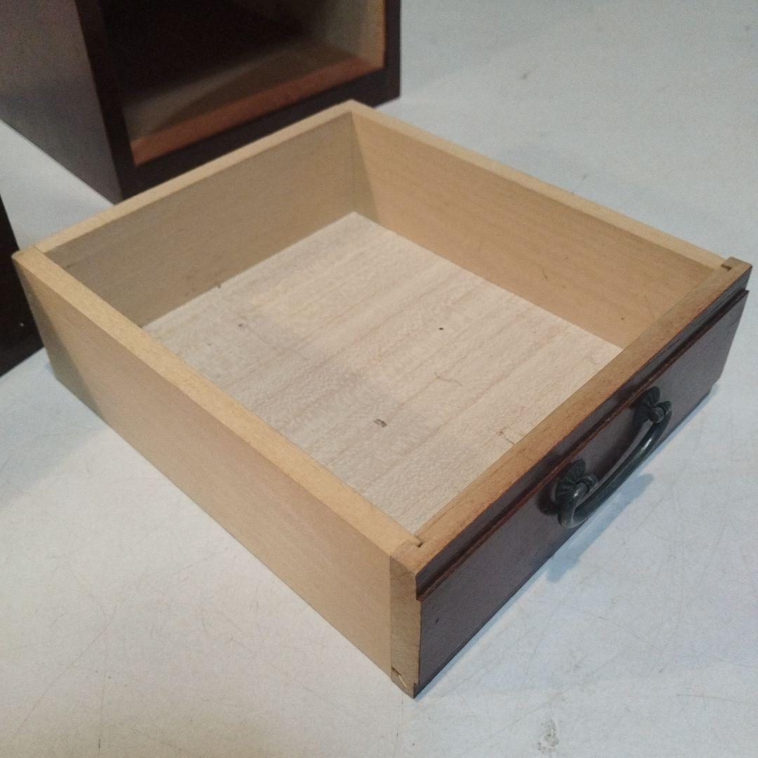 京都古民家より、昭和の鏡付化粧ケース　メイクボックス　木製手提げ