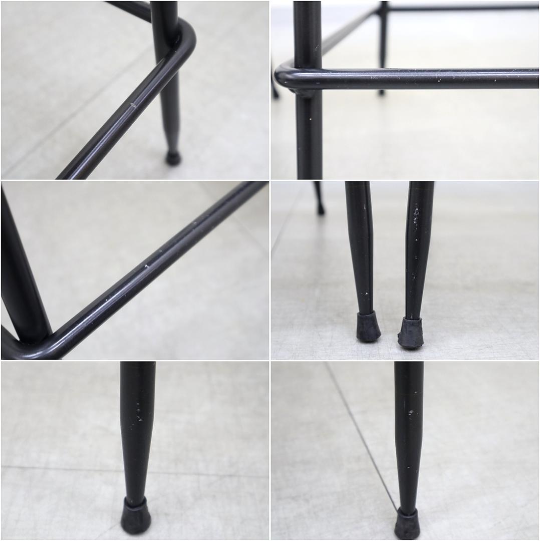 A1 スクエアルーツ SOLI カウンター チェア 椅子 オーク 革 スツール