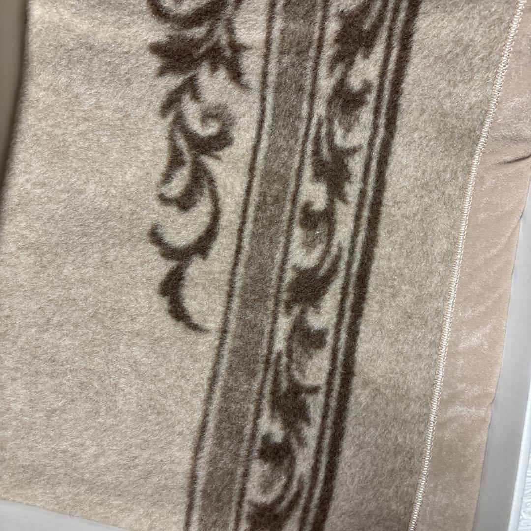 西川 カシミヤ100% 毛布 ピュアカシミア ブランケット 繊維の宝石 柄入り