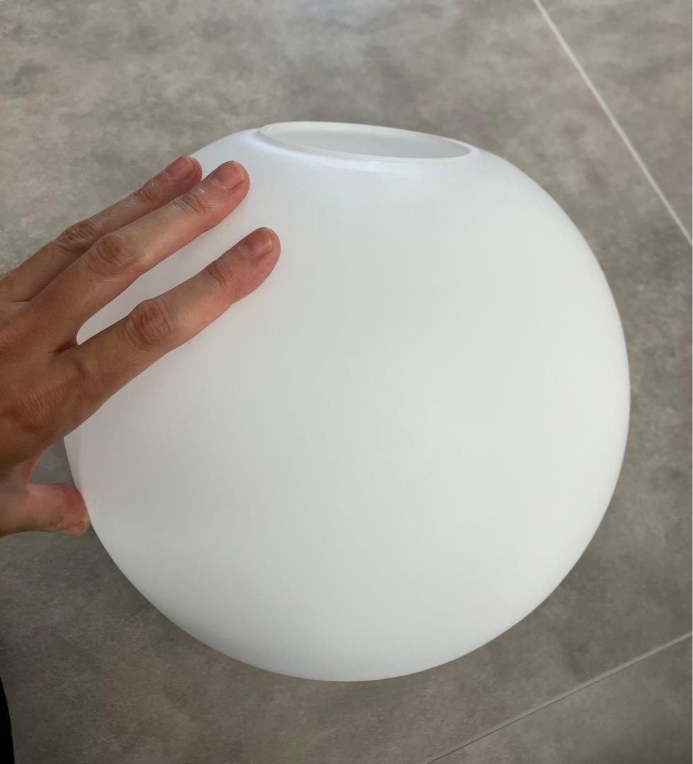 ほぼ未使用⭐︎ペンダントライト⭐︎ホワイト⭐︎フロストガラス25cm⭐︎コード長さ調節可