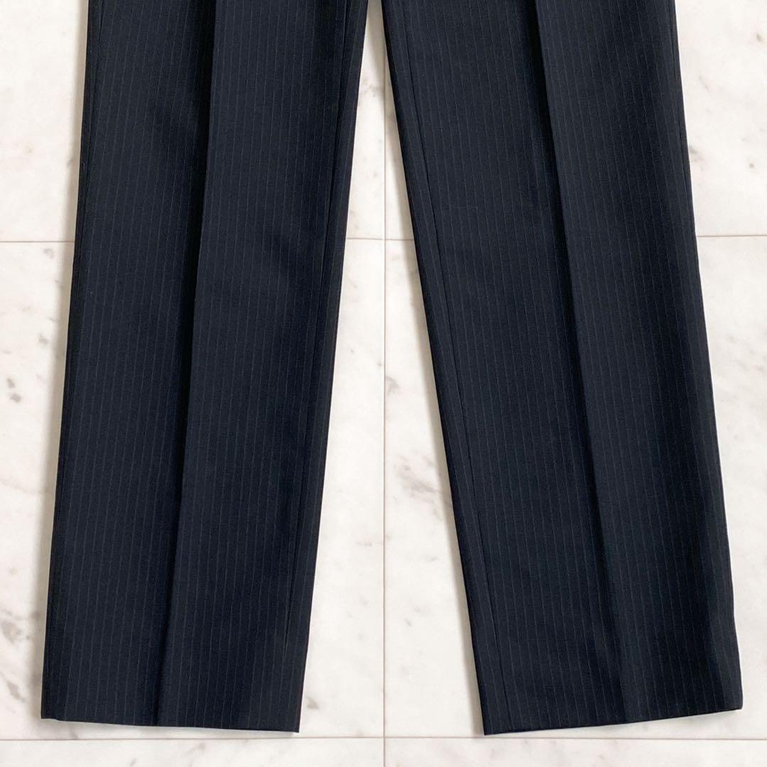 ✨コムサイズム　フォーマルスーツ4点セット　ピンストライプ　ブラック　150