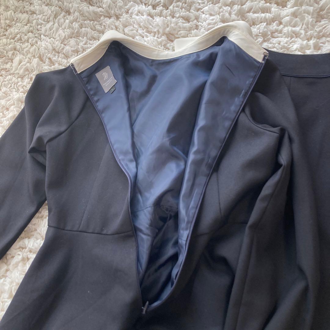 未使用級　ポンポネットジュニア　160 ワンピース　ジャケット　卒服　襟　受験