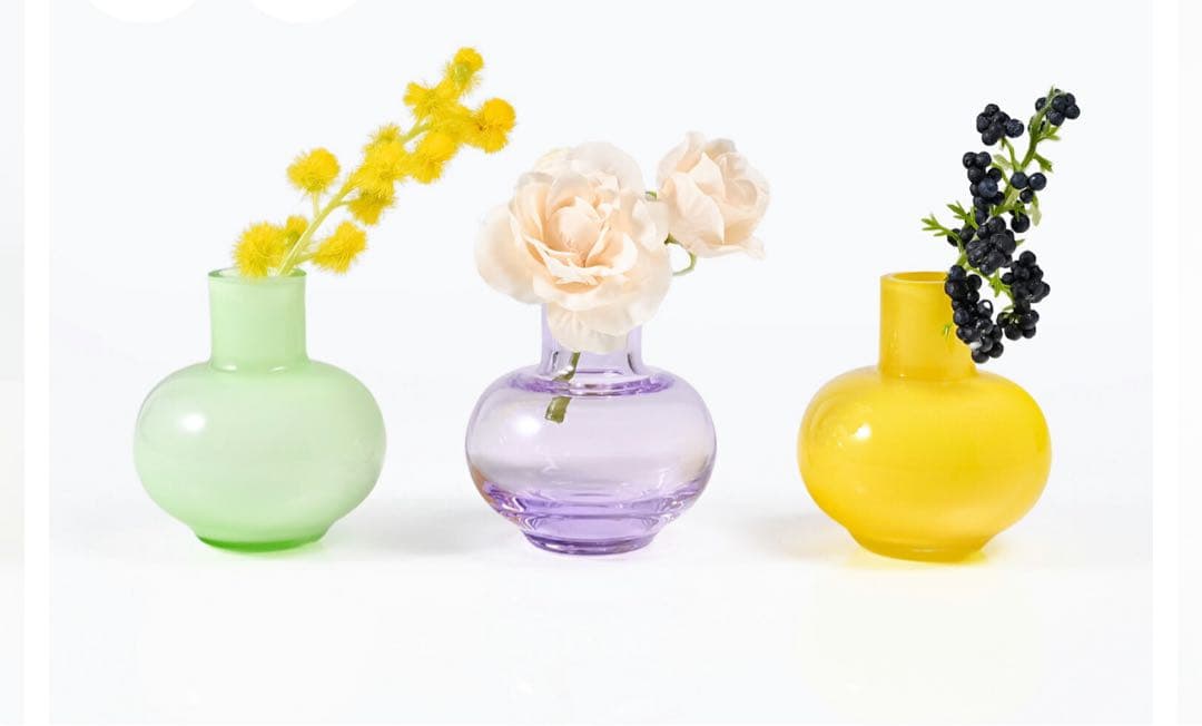 マリメッコ　フラワーベース　新品　Mini ベース 3個セット