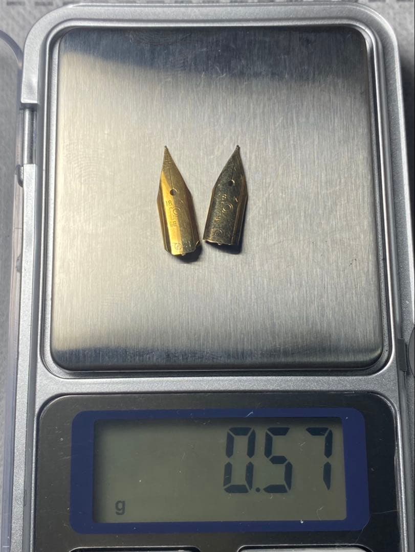 No.114 金無垢18K 0.57g 14k 0.96g 金 24K 純金