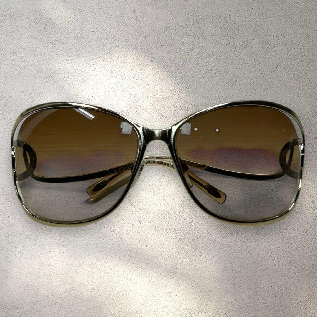 BVLGARI　ブルガリ　サングラス　6026　ブラウンレンズ　ゴールドフレーム