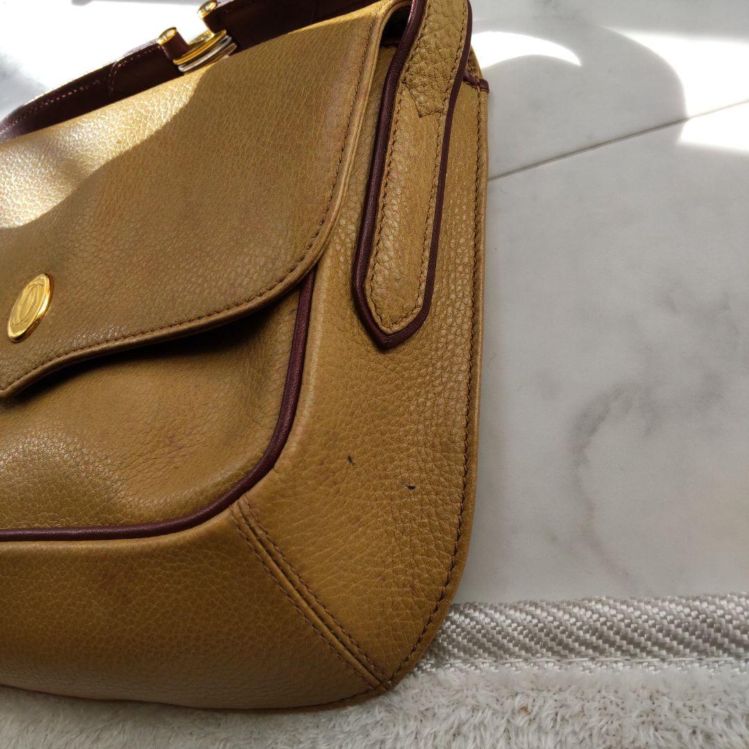 Cartier カルティエ　ショルダーバッグ レザー 斜め掛け　ヴィンテージ