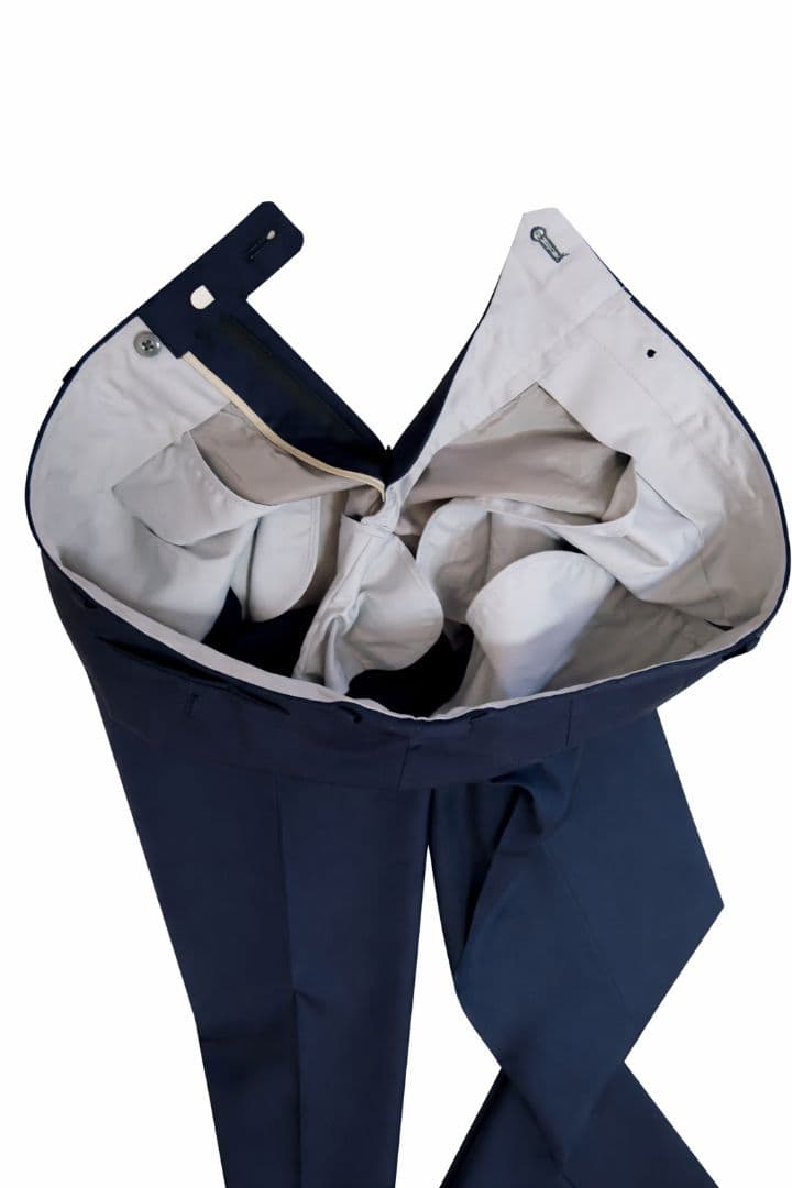 し*い様 麻布テーラー 3ピース フルオーダースーツ ネイビー 本切羽/AMF