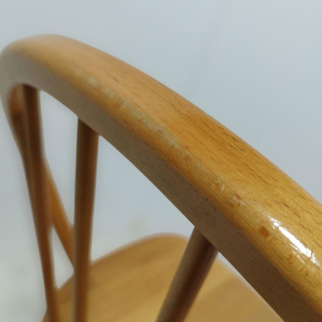 ②【引き取り歓迎】飛騨産業 キツツキ ウィンザーチェア 北欧 ダイニングチェア