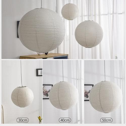 イサムノグチ　30A AKARI　ペンダントランプ　白色　つり線付　リプロダクト