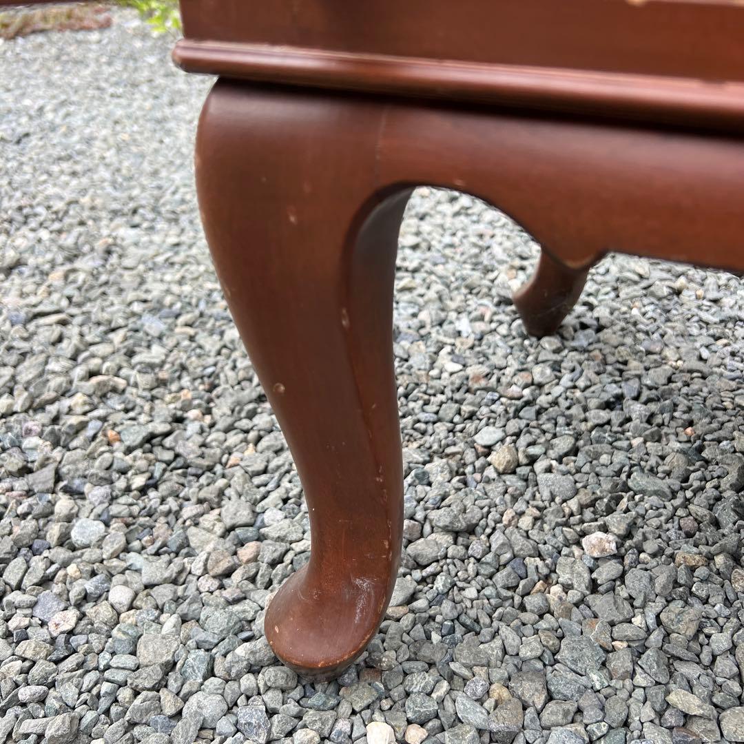 アンティーク 木製 キャビネット 飾り棚 ディスプレイ ガラス扉 猫脚