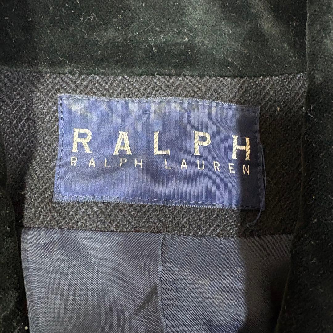 ラルフローレン 大きいサイズ　ヘリンボーン　ベロア　コート　15