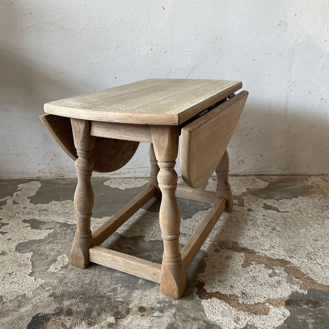 ビンテージ ドロップリーフテーブル ドロップサイドテーブル　剥離