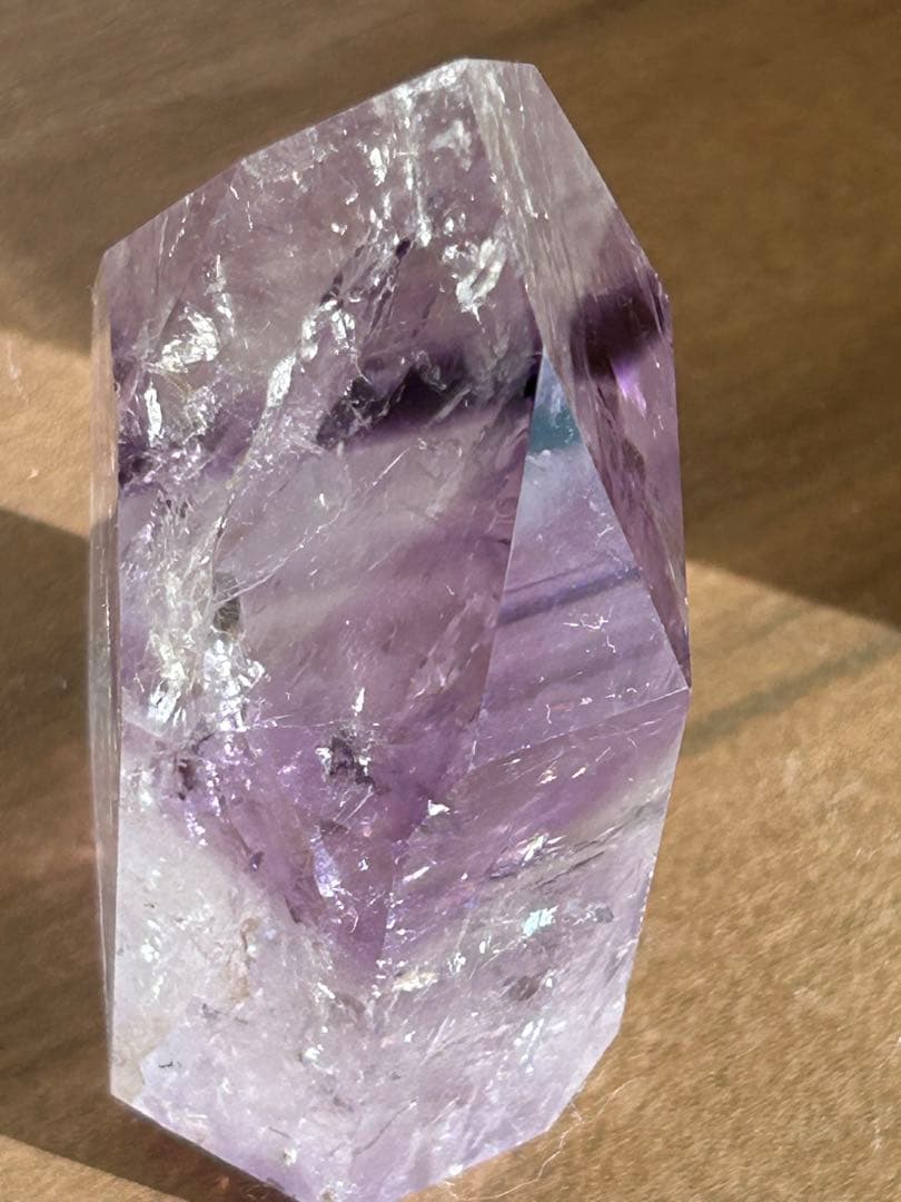 ファントムアメジスト　ミニタワー　天然石　置物