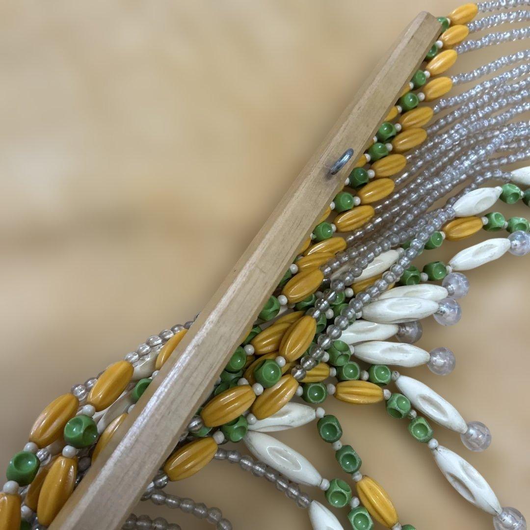 ビーズ のれん 昭和レトロ キズ 汚れ あります