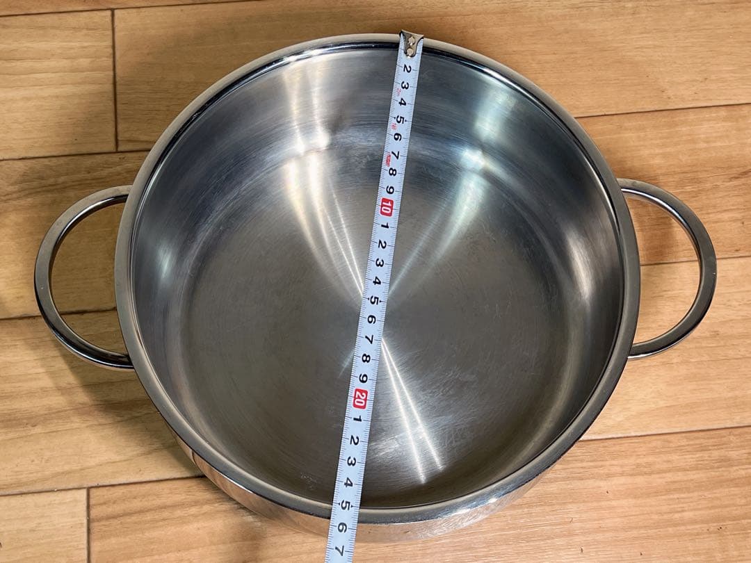 Fissler ガラス蓋付きステンレス鍋 （IH非対応）