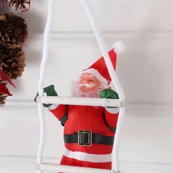 ❤️クリスマス サンタ ツリー はしごのぼり サンタクロース 1人 Xmas装飾品