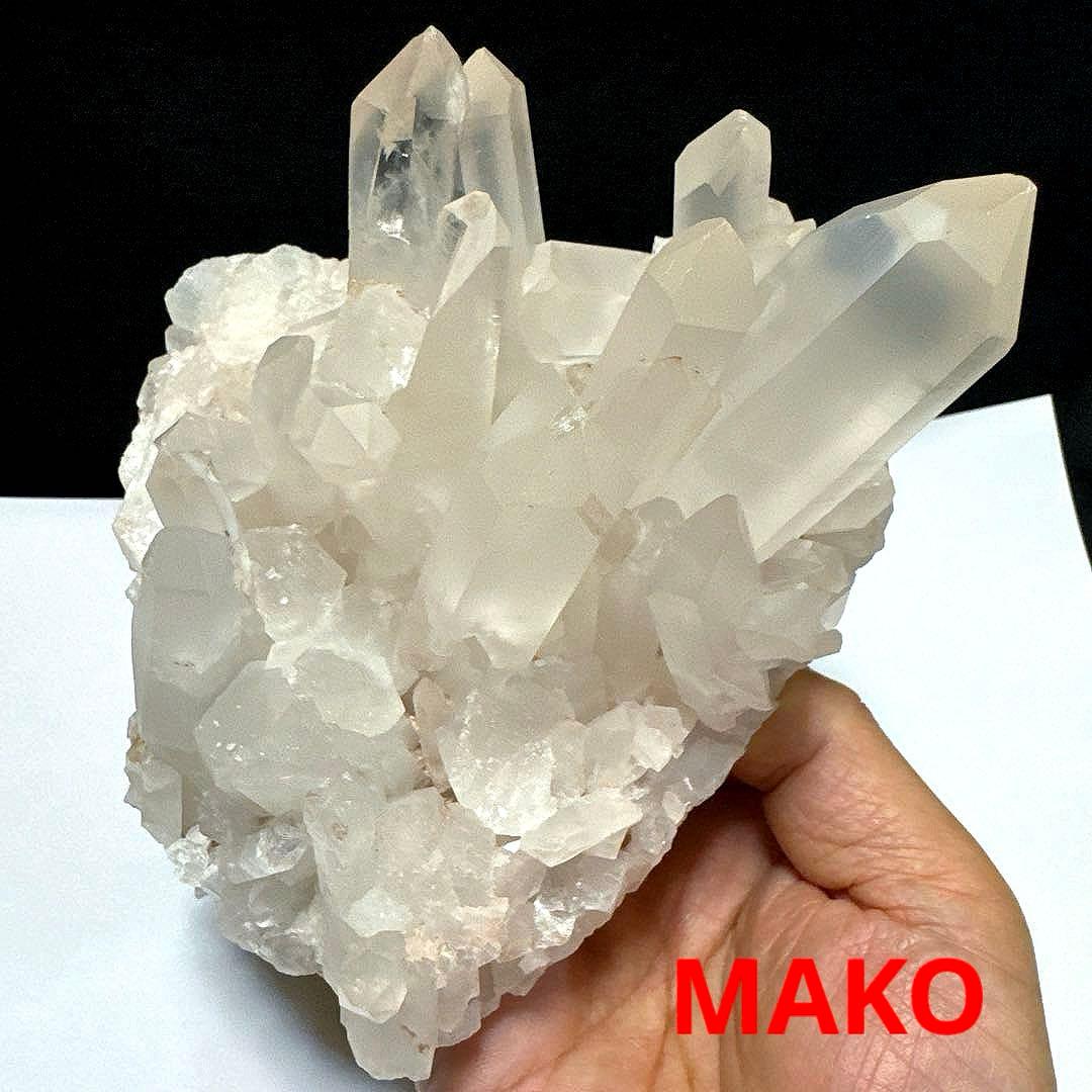 M1723☆ピンク水晶クラスター805g☆天然石　原石☆N50505