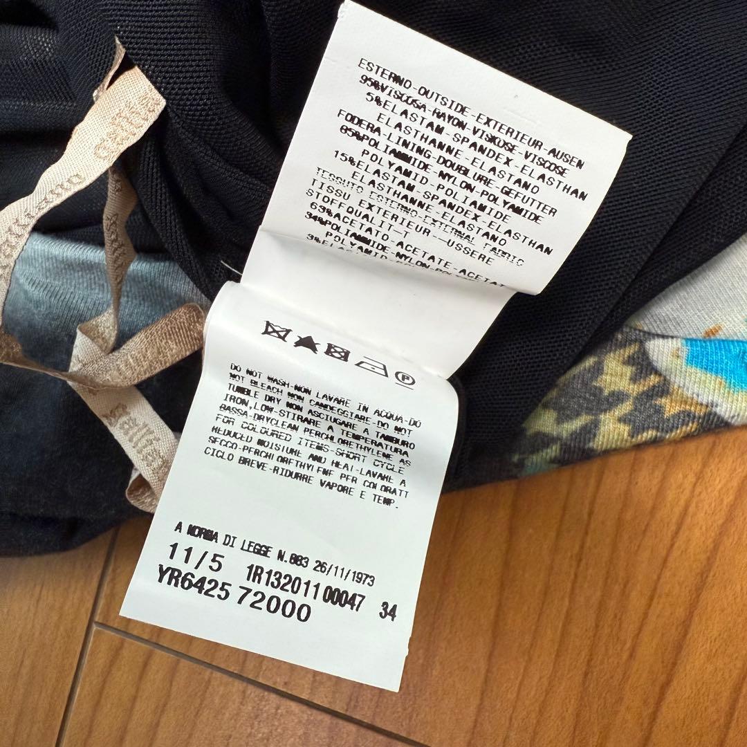 ガリアーノ　galliano キャミソール　ワンピース　プリント　2011