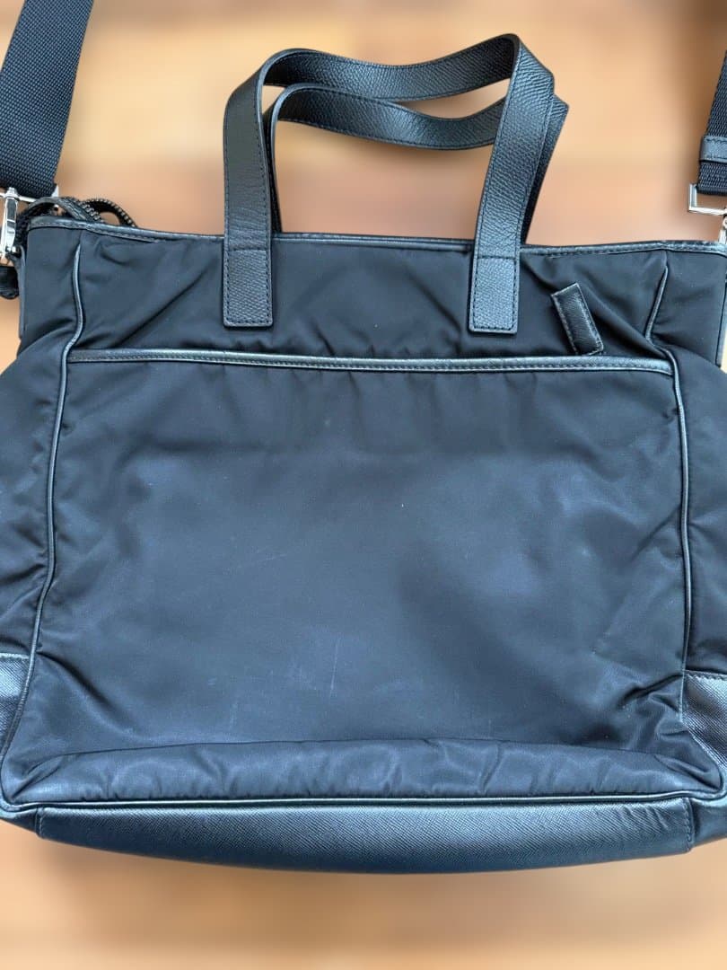 PRADA TESSUTO+SAFFIANO 2WAY トート・ブリーフケース