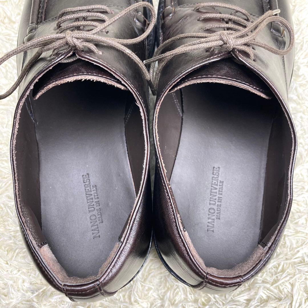 『極美品』イタリア製 チロリアンシューズ ナノユニバース ビブラムソール 革靴