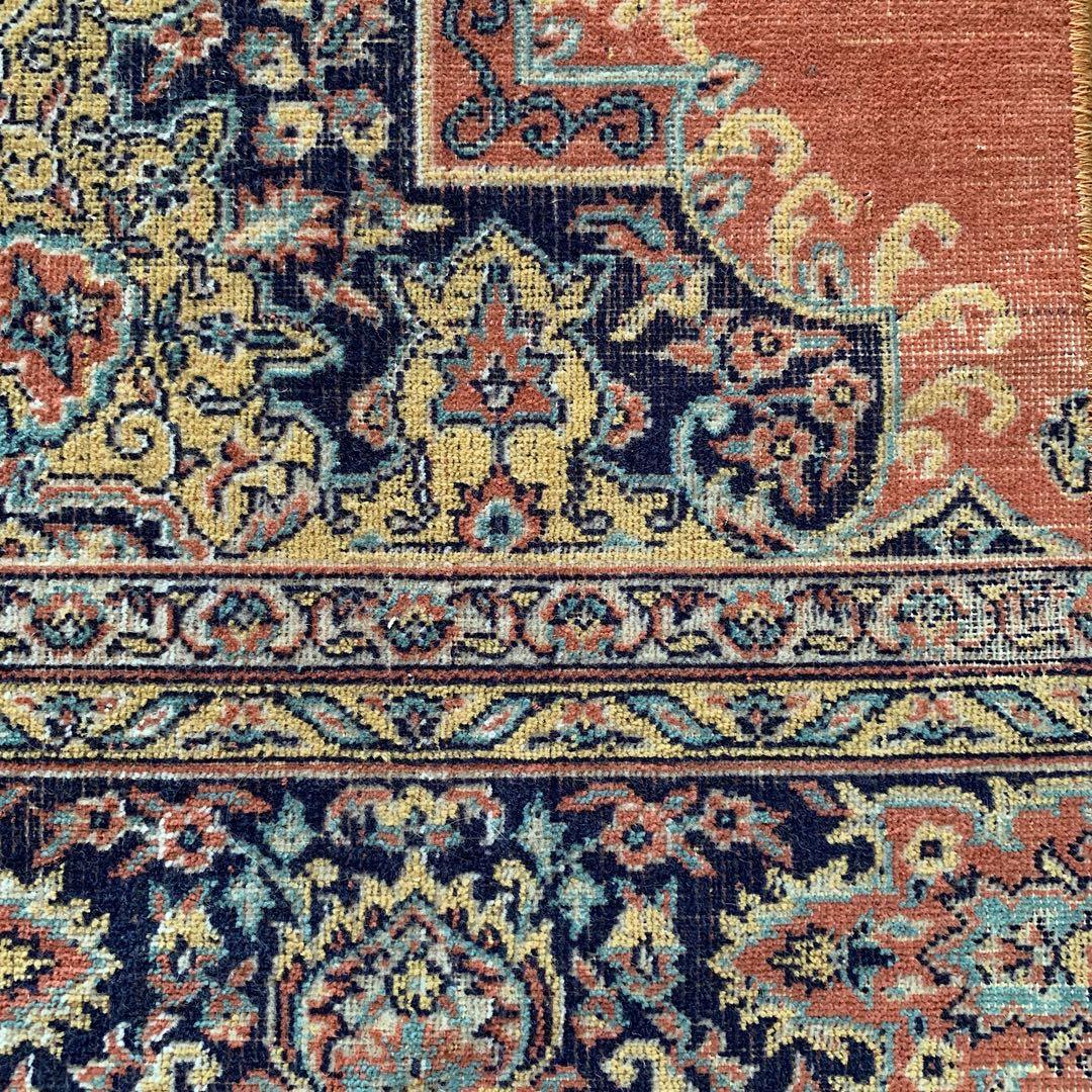 トルコヴィンテージラグ　215×71ロングランナー　カイセリ　アンティークピンク