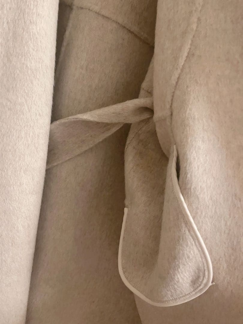 ウールダブルフェイスショールカラーロングコート　UBig