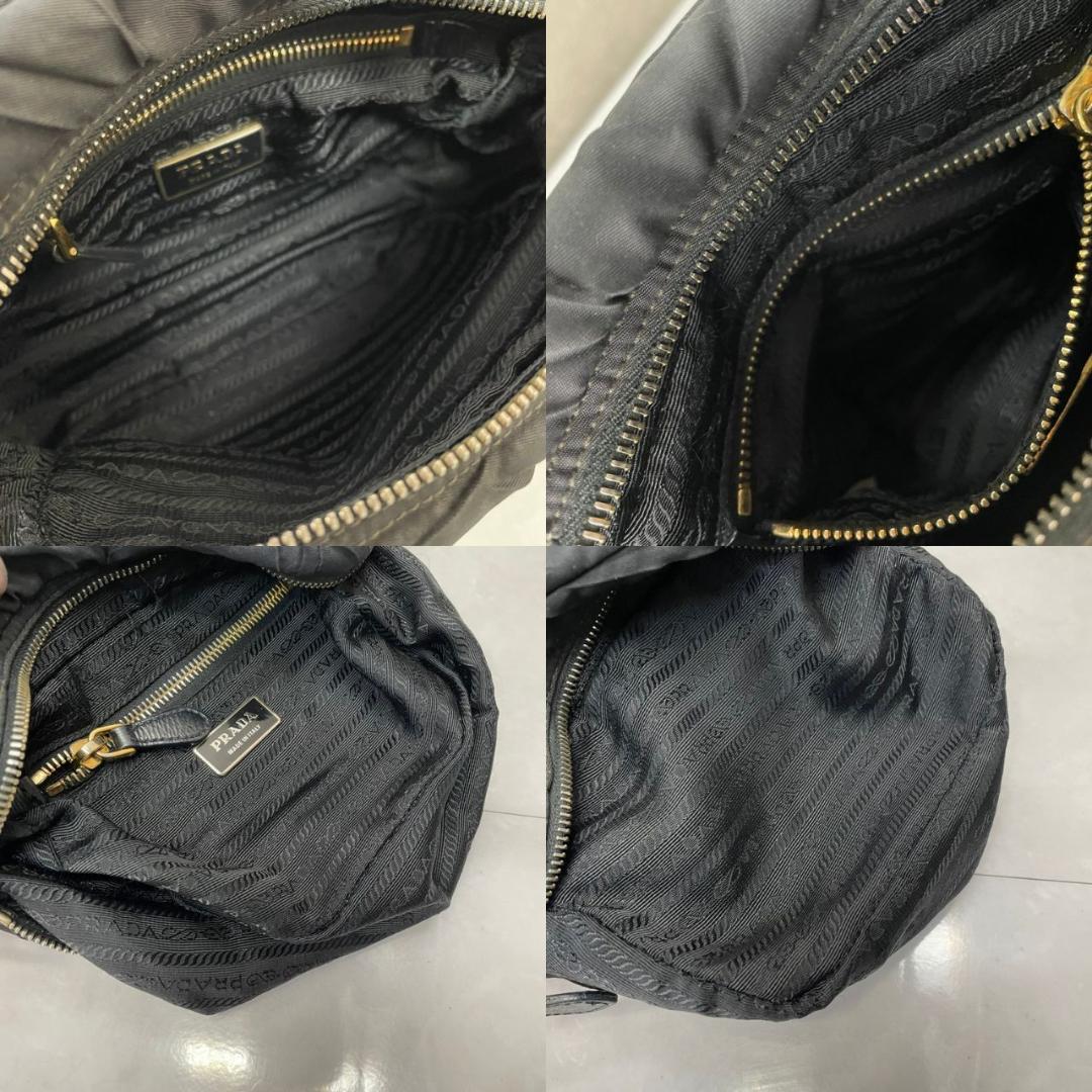 PRADA ショルダーバッグ プラダ 2way カメラバッグ キルティング 黒